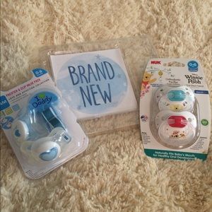 Baby lot; pacifiers and stickers